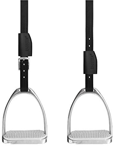Passier Steigbügelriemen Velvet Touch Mono schwarz, Größe:50 cm