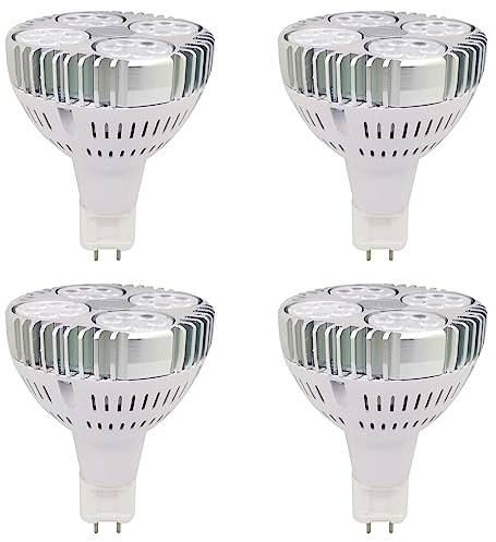 TPMAFF 4er-Pack PAR30-LED-Lampe, G12-Sockel, 30 Watt, 3000 Lumen, PAR30-Spotlight-Glühbirne, integrierter Kühlventilator, 36° Abstrahlwinkel (entspricht 100 Watt Halogen), Nicht dimmbar