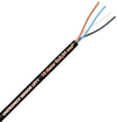 Lapp 10 m Unitronic LifYY 3x0,34 mm² Sensorleitung - Datenkabel 3-adrig | Sensorkabel und Aktorkabel aus Kupfer, UV-beständig, 300V, geeignet für Automatisierung, Robotik und Prozessindustrie