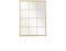 GIFTDECOR Espejo Ventana Pared, Dorado, Metalico, Estilo Industrial, diseño Moderno, para Salón, Dormitorio, recibidor, Distribuidor. 120x90