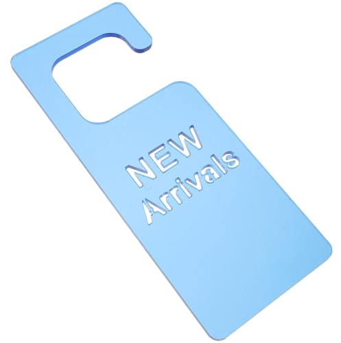 EXCEART Warenanhänger 1Stk Auflistung weiße Türgriffe Fensterhänger mit Premium-Tag langlebiges Etikett neu Etiketten Embleme tragbares Etikett Werbe-Tag Schild Grafikkarte Acryl