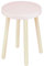 Spec-Wood Hocker Holz - Barhocker Holz - Kleiner Hocker - Küchenhocker - Blumenständer Holz - Couchtisch klein - Holz Deko - Pflanzenständer - Hocker Rund - Rosa/Buche Natur