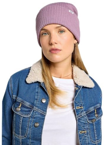 Lee Herren Ribbed Beanie Hat, Pretty Plum, Einheitsgröße EU