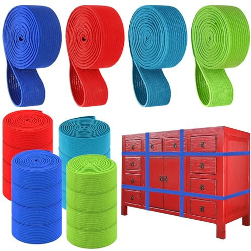 16 Pcs 4 Sizes Extra Large Moving Rubber Bands 42/36/30/26 Packing Bands Large Elastic Bands Handy for Moving Furniture and Pack up Blankets