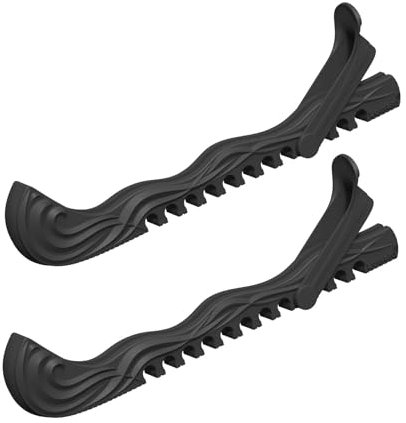 CUNTAUK Schlittschuhschützer, Hockeyschuhe Schlittschuhkufenabdeckungen, verstellbare Schnallen Schlittschuhschützer Eiskunstlaufschützer Eishockeyzubehör (Schwarz, Klein)