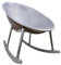 Aspira Home – Schaukelstuhl im skandinavischen Design aus wetterfestem Kunststoff – Ergonomisch & stilvoll für Garten, Terrasse & Balkon – Erhältlich in Weiß, Anthrazit & Sandfarben