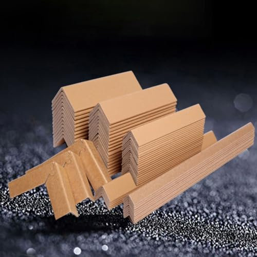 Kantenschutz aus Karton, 6 mm Dicke, V-Form, Geschenkpapier, Eckenschutz für Möbel, Wände, Treppen und Türen, Palettenversand, Eckenschutz, 0,1 m bis 1,7 m, 100 Stück