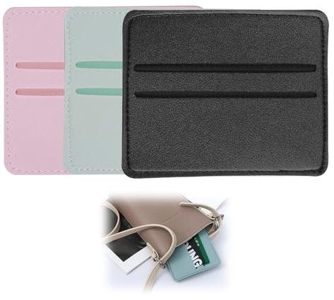 Dünne Geldbörsen-Tracker-Karte,3pcs Schlank Kreditkartenetui,2 Fächer für Herren Damen Slim Mini Karten Geldbörse Kreditkartenetui(Schwarz, Rosa und Blau)