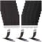 Rusoz 48 Strisce Senza Chiodi per Quadri Muro, 24 Paia Appendi Quadri Senza Chiodi 20mm x 70mm Nero Feltro Adesivo Forte per Appendere Quadri, Cornici e Specchi al Muro