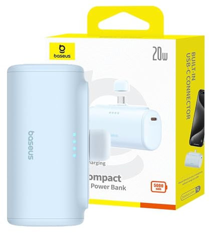 Baseus Powerbank Compact USB-C 5000mAh, 20W (Blue)