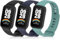 ENCorrea 3 Pieces Strap for Xiaomi Miband 9 Active/Redmi Watch Band 3, Adjustable Silicone Replacement Strap for Redmi Watch Band 3 Smartwatch.(No Host)