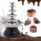 Edelstahl Schokoladenbrunnen 5 Ebenen Mini Schokobrunnen Schokolade mit Schmelzfunktion 230W 30-110 ℃ Schoko Brunnen für Brunch, Partys, Weihnachten, Silvester (Schwarz)