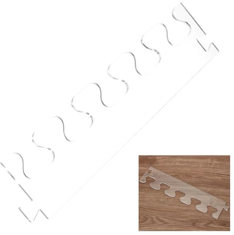 INFUNLY Dovetail Stitch Router Template 3.54×15.75 Acrylic Router Templates Pitch Dovetail Template Router Tray Templates Clear Cutting Router Stencils Dovetail Board Stencils for Woodworking Tools