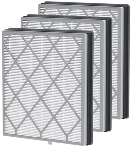 Luripid 3Pack HE401 Air Purifier Filter Replacement for Shark Air Purifier 4, Compatible with HE401 HE402 HE405 HE400, H13 True HEPA Filter for Shark HE4FKPETk Filter Replacement