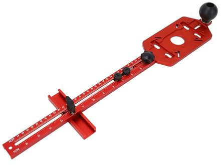 Router Circle Schnitt Jig, 3 in 1 Router Mahlen Rille Bracket Aluminiumlegierung Router Circle Schnitt Jig Verstellbares Router -Jig -Tool, Jig Zubehör