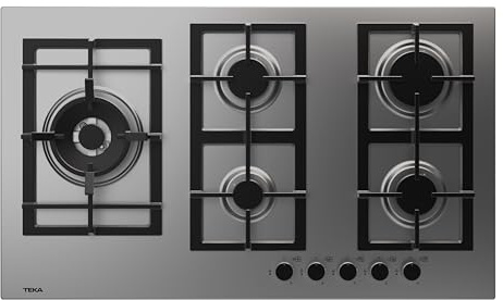 Teka 112610033, Gaskochfeld, 86 cm EFX 90.1 5G AI AL DR CI NAT LEFT (E4), Inox
