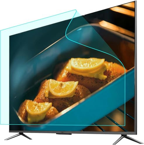 Pellicola Protettiva per Schermo TV da 32 a 75 Pollici, Anti Luce Blu/antiriflesso, Anti-affaticamento degli Occhi per LCD, LED, OLED e QLED 4K HDTV, 75 Pollici 1645 x 930 mm,60 in 1338 X 756mm