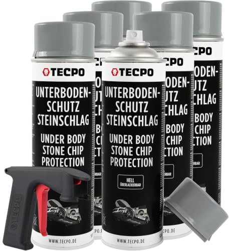 Unterbodenschutz Steinschlagschutz Hell, 6x 500 ml + Handgriff