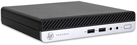 HP ProDesk 400 G4 Desktop Mini Intel Core i5 8500T 256GB SSD HDD 8GB Memoria Windows 11 Pro Computer PC (reacondicionado)