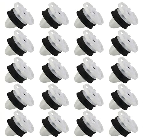 Interior Door Trim Panel Card Retainer Clips, 20pcs for Citroen, Peugeot, Renault, Easy Installation, Corrosion-Resistant Plastic, Compatible with VW T5, Vivaro, 1/3/5 Series