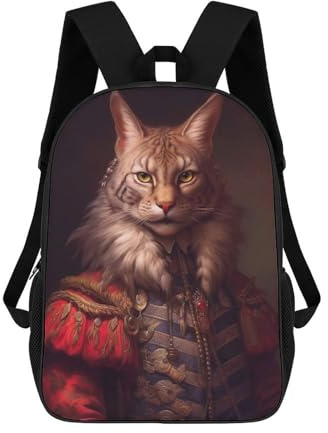sinyumoney Lynx Poster Schulrucksack, Tagesrucksack, Business-Rucksack, Wasserabweisende Schultasche – Perfekt Für Reisen, Arbeit Und Den Täglichen Gebrauch 17inch