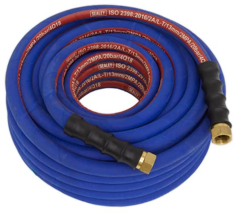 Sealey Extra-Heavy-Duty Air Hose 20m x Ø13mm with 1/2 BSP Unions - AH20R/12