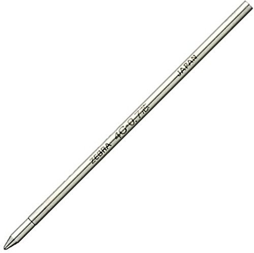 ZEBRA Pen 4C Refills, Black Ballpoint Pen Refills With Oil Based Ink, Reliable Black Pen Refill With Easy Glide Black Ink For Smooth Writing Experience In Home, Office or School, 0.7 mm