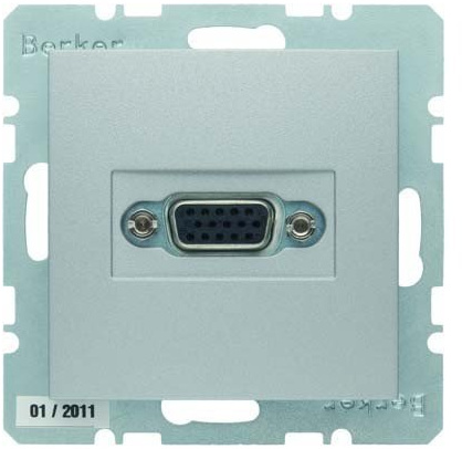 Toma VGA con torn. S/B aluminio