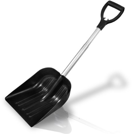 Schneeschaufel 27 cm mit Alu Teleskopstiel