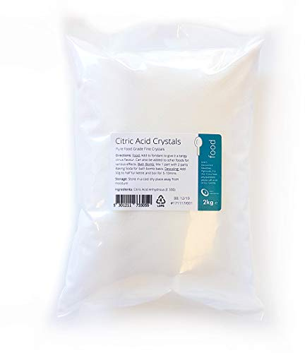 Citric Acid 2kg - 100% Pure Food Grade Fine Crystals
