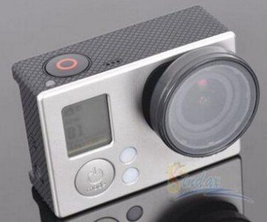 37MM UV Filter Linsen Protector für Gopro Hero 3 3+ Hero 4 Glas Filter Aufsatz Linsenschutz UV Filter zum Aufstecken