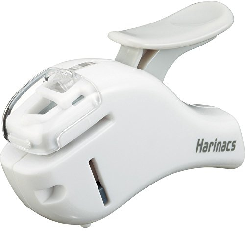 KOKUYO Harinacs SLN-MSH305W Heftgerät ohne Klammern, kompakt, Alpha, Weiß