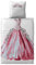 CelinaTex Fashion Fun Kinderbettwäsche 135 x 200 cm 2teilig Baumwolle Bettbezug Aurora Prinzessin rosa weiß