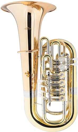 Lechgold FT-15/6L F-Tuba - Material: Messing/Goldmessing - Schallbecher: 400 mm - konische Bohrung: 19,6-21,2mm - inkl. Koffer - lackiert