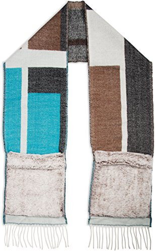 Pavilion Gift Company Women's Teal Cold Weather Scarf, One Size