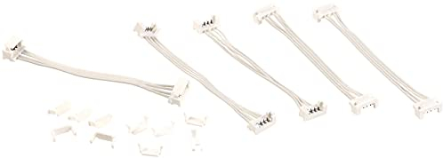 Luminea Zubehör zu RGBW LED Strips: 5er-Set Verbindungs-Kabel für RGBW-LED-Streifen der Serie LAX (WLAN Controller LED, LED-Streifen WiFi, Strip Verbinder)