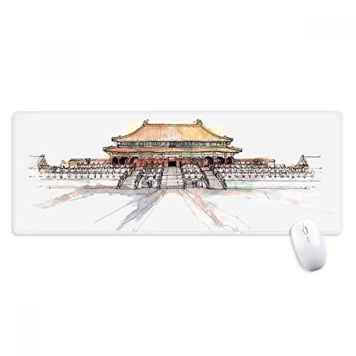 beatChong Verbotene Stadt in Peking, China Non-Slip Mousepad Große Erweiterte Spiel Büro titched Kanten Computer-Mat Geschenk
