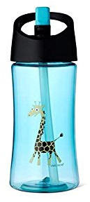 Carl Oscar Lustige Kinder Trinkflasche mit Tragegriff und man kann aufrecht trinken 0,35 L Farbe Turquis