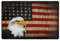 MNSRUU Teppich, 183 x 122 cm, leicht, Bedruckt, Motiv: Bald Eagle mit amerikanischer Flagge