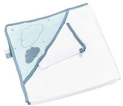 Cape de bain et gant de toilette Lily Mint - Sauthon