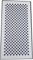 Vesey Gallery® 3mm MDF CNC Cut White Radiator Cover Screen - 4ft x 2ft, Decorative MDF Panel for Radiator Cabinets, Kitchen Units and Decorative Screening. Made in UK. Diamond Shaped Apertures.