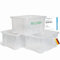Novaliv 4 cajas de almacenamiento sin tapa, 15 L, transparentes, apilables, caja de plástico sin BPA, 39 x 28,5 x 19,5 cm