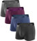 DAVID ARCHY Lot de 4 Boxers Caleçons Ultra Doux en Micro Modal pour Homme avec Pochette 3D,Confortale et Doux Homme Boxer Rétro sous-Vêtement