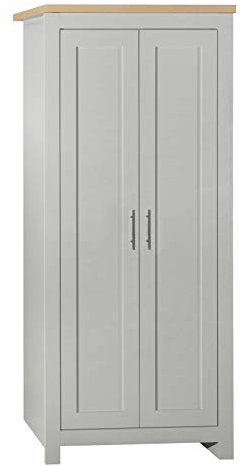 Birlea Highgate 2 Door Wardrobe Grey & Oak Effect