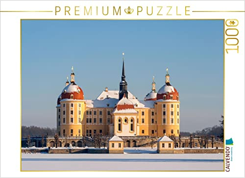 CALVENDO Puzzle Das Schloss Moritzburg 1000 Teile Lege-Größe 64 x 48 cm Foto-Puzzle Bild von wkbilder