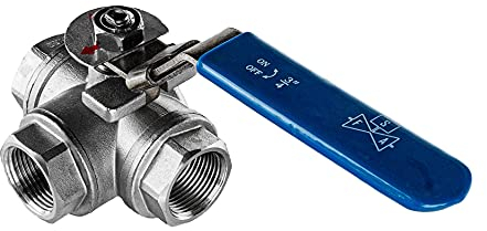 FSA Kugelhahn Edelstahl 316 3/4 2-Teilig 3-Wege