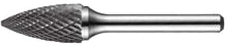 Dormer P813C9.6X6.0 Serie P813C Hartmetall Drehfräser, spitze Baumform, Doppelschnitt, TiAlN, 9,60 mm x 6,00 mm