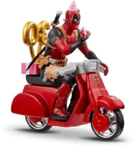 SDCC 2021 Exclusive Marvel Deadpool with 30th Anniversary Birthday Scooter by Hot Wheels