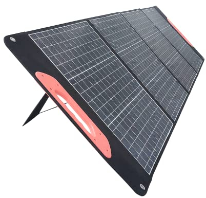 Mobisolar faltbares Solarpanel tragbares monokristallines Solar-Ladegerät für Kraftstation Caravan Boot Camping Camper 12 V Auto Off-Grid Home RV Akku mit USB- DC-Ausgängen (150W, Mono Perc Design)