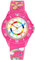Alienwork Licorne Fille Montre Pédagogique Apprendre l'Heure Enfants Fille Rose Bracelet en Silicone Multicolore Enfants Résistant à l'eau 5 ATM Temps d'apprentissage